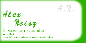 alex neisz business card